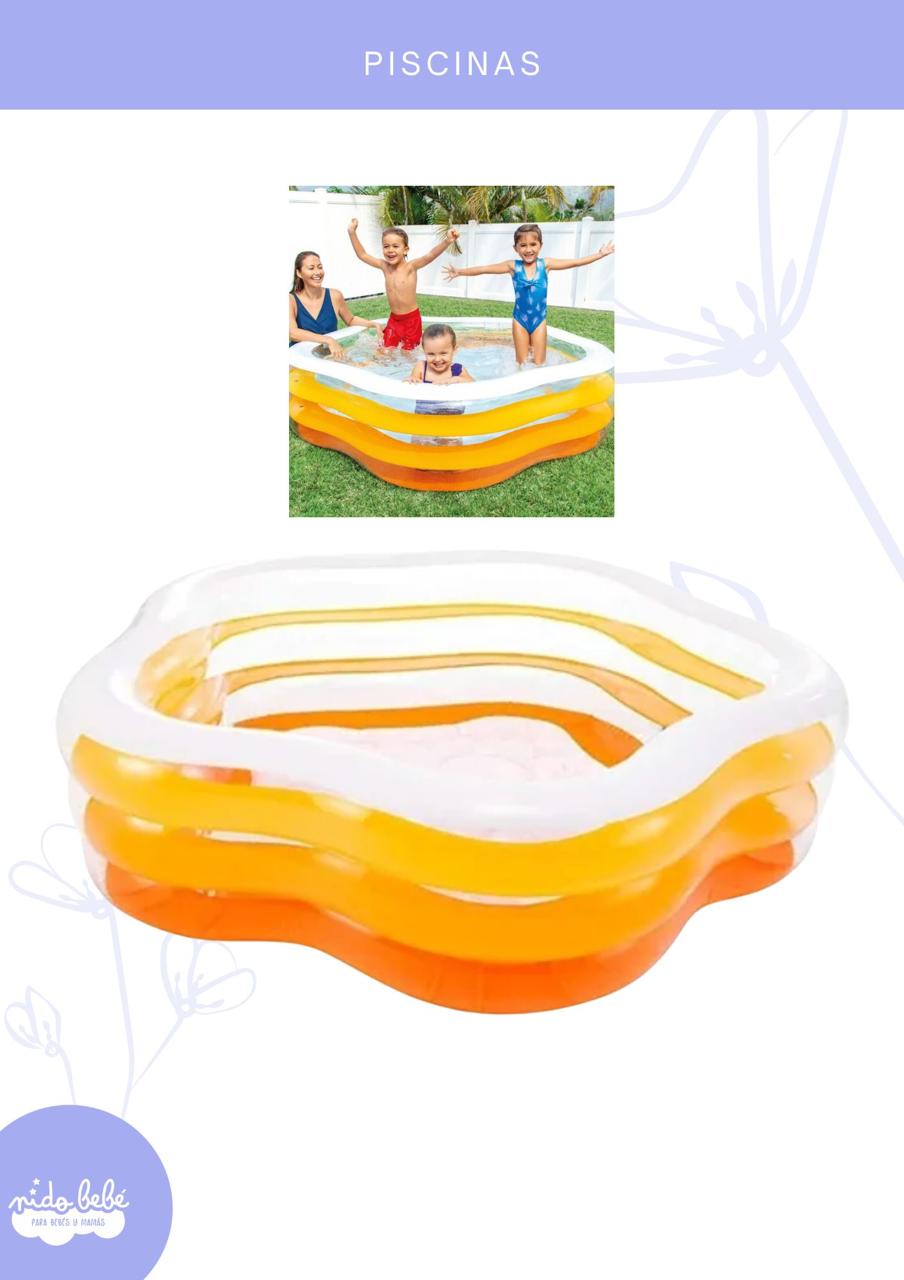 pishexagonal Piscina Hexagonal 185x180x53cm - INTEX - Imagen 1