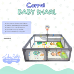 CORRAL BABY SHARL 150 X 150 cm - GRIS - Imagen 2
