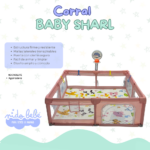 CORRAL BABY SHARL 150 X 150 cm - ROSADO - Imagen 2