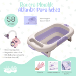 Bañera Plegable de Bebé modelo Atlantic - LILA - Imagen 2