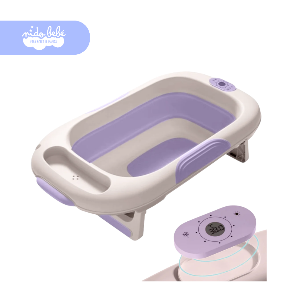Bañeatlanticlila Bañera Plegable de Bebé modelo Atlantic - LILA - Imagen 1