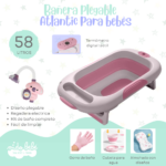 Bañera Plegable de Bebé modelo Atlantic - ROSADO - Imagen 2
