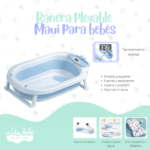 Bañera Plegable de Bebé modelo Maui - AZUL - Imagen 2