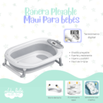Bañera Plegable de Bebé modelo Maui - GRIS - Imagen 2