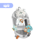 Bañera Plegable Aquabu con Termómetro y Set de Accesorios - GRIS