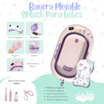 Bañera Plegable para Bebé Splash - LILA - Imagen 3