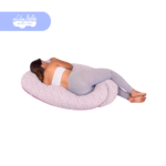 Mega Almohadón Multifuncional para Mamá y Bebé - NUBES ROSADAS - Imagen 3