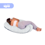 Mega Almohadón Multifuncional para Mamá y Bebé - ZORRITOS AZUL - Imagen 3