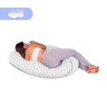 Mega Almohadón Multifuncional para Mamá y Bebé - ZORRITOS LILA - Imagen 2