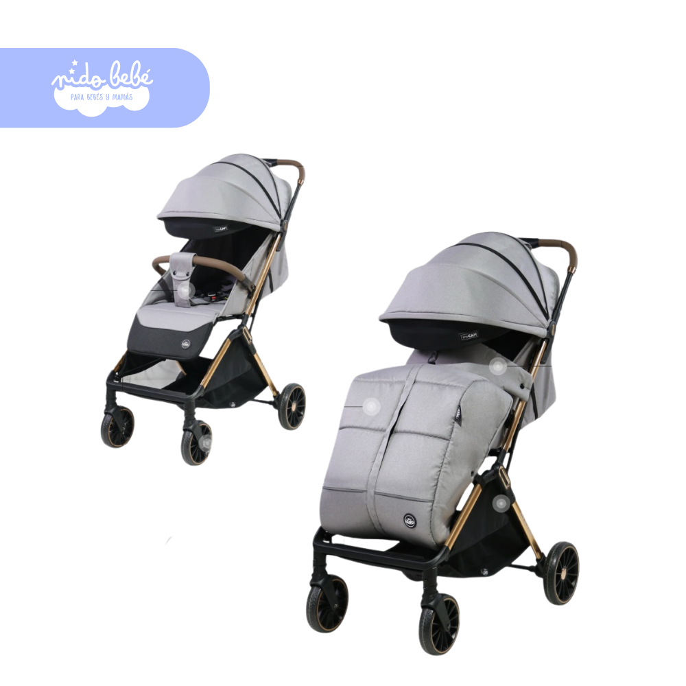 COCHEmaletdenverGRIS 1 Coche Maleta para bebe modelo DENVER - PLOMO - Imagen 1