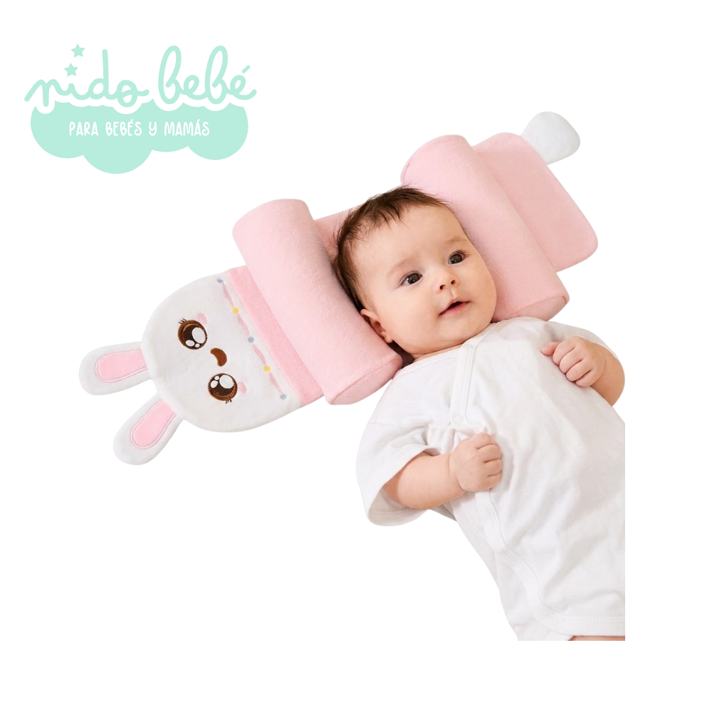 ALMOHA FONDO ROSA ALMOHADA 2 EN 1 POSICIONADOR PARA BEBE - COLOR ROSA - Imagen 1