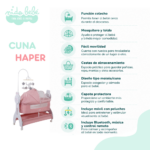 CUNA COLECHO HAPER - ROSADO - Imagen 2