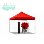 Toldo Plegable 3X6m Protección UPF 50+ Rojo