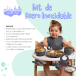 KIT DE ALIMENTACION ACERO INOXIDABLE - COLOR VINO - Imagen 2
