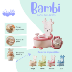 BACIN PARA BEBE BAMBI - ROSADO - Imagen 2