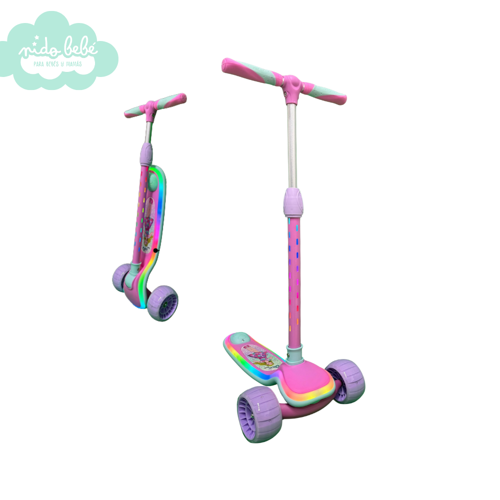 FONDO SCOOTER OKA PIXEL ROSADO COLORIDO (1) SCOOTER OKA PIXEL - ROSADO COLORIDO - Imagen 1
