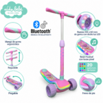 SCOOTER OKA PIXEL  CON BLUTOOTH ROSADO COLORIDO - Imagen 2