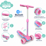 SCOOTER OKA PIXEL  CON BLUTOOTH ROSADO - Imagen 2