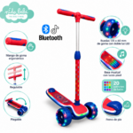 SCOOTER OKA PIXEL  CON BLUTOOTH ROJO - AZUL - Imagen 2