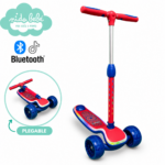 SCOOTER OKA PIXEL  CON BLUTOOTH ROJO - AZUL