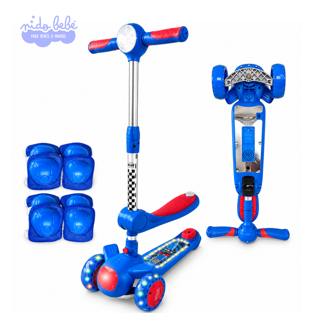 AVIONCITO ASIENTO AZUL CON ROJO SCOOTER INFANTIL OKA AVIONCITO ASIENTO - AZUL CON ROJO - Imagen 1