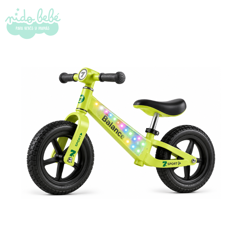 BICI BALANCE VERDE Bicicleta Infantil Balance LED - Verde - Imagen 1