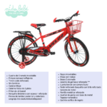 BICICLETA INFANTIL SPORT VELOZ - ROJO - Imagen 2