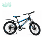 BICICLETA VELOZ ARO 16 MODELO ROCA - CELESTE CON NEGRO