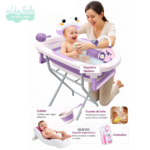 BAÑERA PEGABLE AQUABU CON RACK - LILA