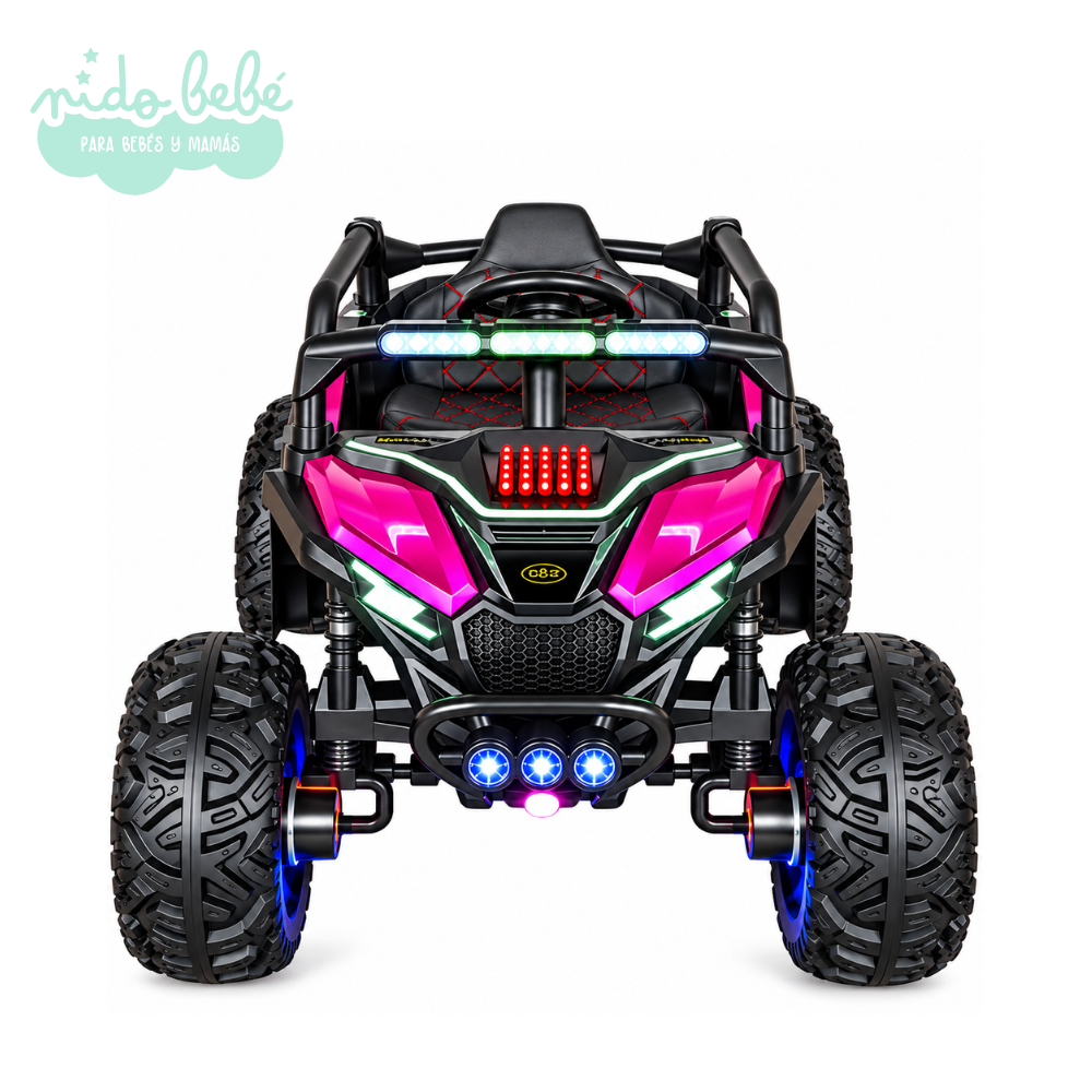 CARRITO A BATERIA CUATRIMOTO MINI KANAN A BATERIA - FUCSIA - Imagen 1