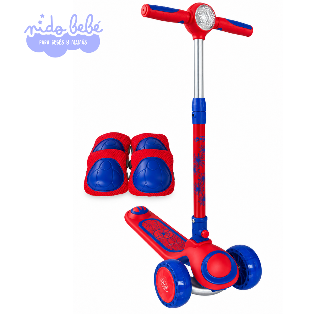 OKA LIGTH ROJO CON AZUL SCOOTER INFANTIL OKA LIGTH BLUETOOTH - ROJO CON AZUL - Imagen 1