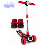 SCOOTER INFANTIL OKA LIGTH BLUETOOTH - ROJO CON NEGRO