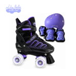 PATIN 4 RUEDAS HIDRAULICO (TALLA L 37 - 40) NEGRO CON MORADO