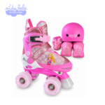 PATIN 4 RUEDAS HIDRAULICO  (TALLA M 34-37)  PRINCESA FUCSIA
