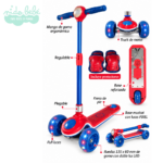 SCOOTER INFANTIL OKA TRUCK PREMIUN - AZUL Y ROJO