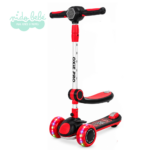 SCOOTER INFANTIL LEXUS CON ASIENTO - NEGRO CON ROJO