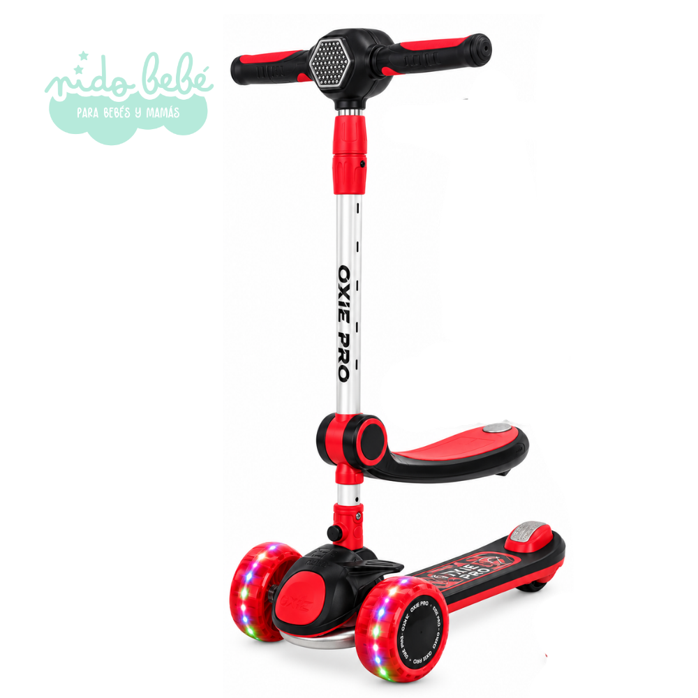 SCOOTER LEXUS CON ASIEN NEGRO CON ROJO SCOOTER INFANTIL LEXUS CON ASIENTO - NEGRO CON ROJO - Imagen 1