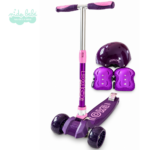 SCOOTER INFANTIL MAXI OKA EQUIPADO - MORADO CON ROSA