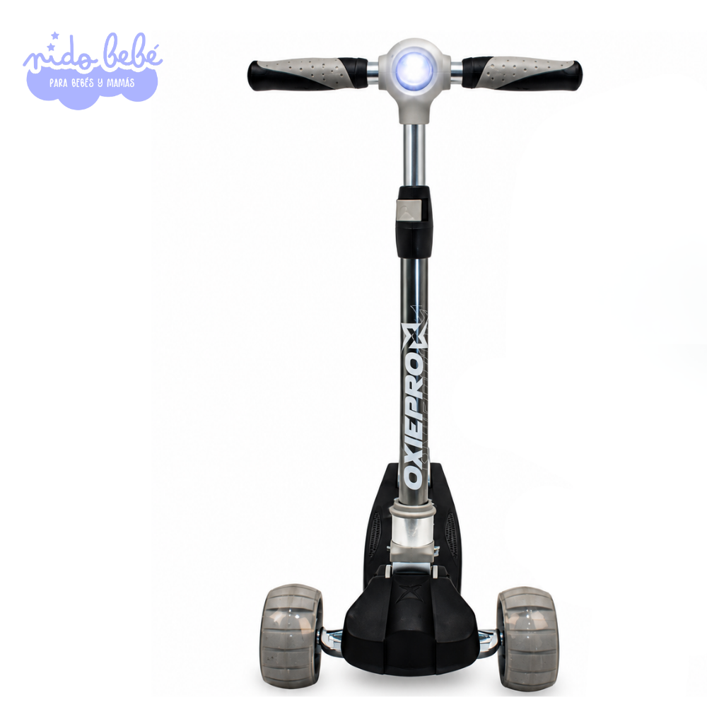 SCOOTER NEGRO Y GRISS SCOOTER INFANTIL OXIE PRO MAXI - NEGRO CON GRIS - Imagen 1