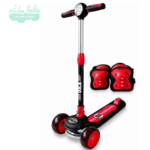 SCOOTER INFANTIL OKA SPORT - NEGRO CON ROJO