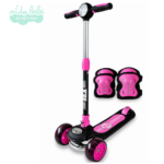 SCOOTER INFANTIL OKA SPORT - NEGRO CON ROSADO