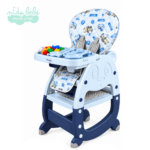 SILLA DE COMER CARPETA MODELO PANDA - CELESTE
