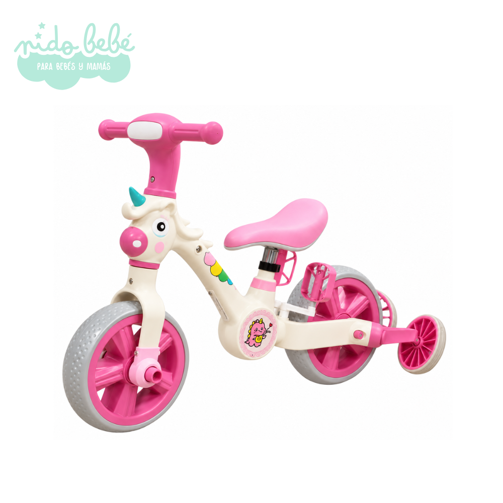 TRICICLO UNICOR ROSADO TRICICLO INFANTIL UNICORNIO 3 EN 1 - ROSADO - Imagen 1